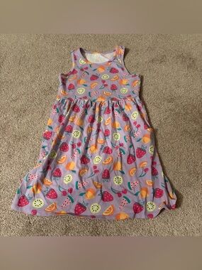 wonder nation Lavender Fruit-Print Sleeveless Dress - Multicolor small 6/6x